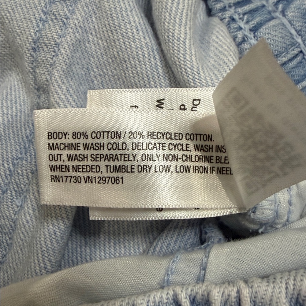 Universal Thread Light Wash Drawstring Wide Leg W… - image 3